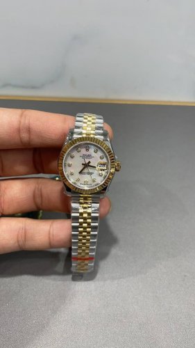 认准细节图 劳力士小日志28Mm 贝壳表盘
