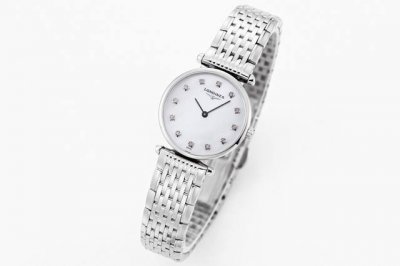 Ky嘉岚原单出品一24Mm！ 原装Swiss L.209.2瑞士石英机芯！ 24Mm小表盘，真钻镶嵌！