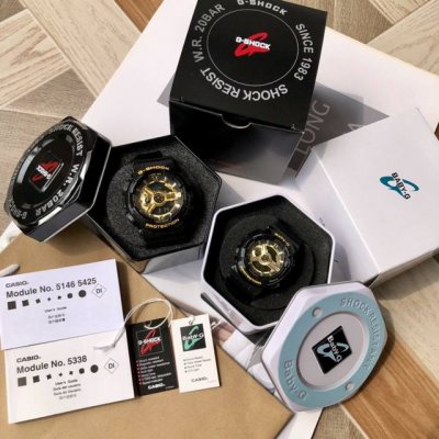卡西欧情侣款美美哒，卡西欧侣情款式！男外款径52尺寸。女款43尺寸 卡西热欧卖款Ga-110 原抬单手灯卡西欧G-Shock--经典震防表盘设计原单货现秒发，秒