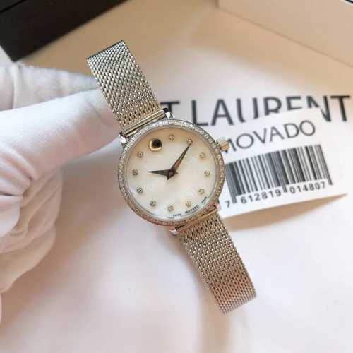 白壳 玫壳 .钻20 Movado 摩凡陀博物馆系列316L不锈钢坚实耐用且低致敏性。经由pvd抛光处理,外表打磨熠熠生辉,更具美感。蓝宝石玻璃具有防刮伤特质,