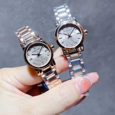 白光 ，金光 ；白钻 ，金钻 巴宝莉-Burberry Burberry都市系列英伦风尚女士石英腕表，简约大气，大方优雅，集浪漫温柔以及运动风范的干脆利落于一身 - 点击图像关闭