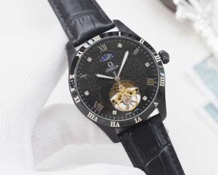 尊享价： 品牌：欧米茄-OMEGA 类型：男士腕表 壳套：顶级版316精钢L 表带：进口小牛皮表带 机芯：全自动机械机芯 镜面：矿物质防刮镜面玻璃 尺寸：直径4 - 点击图像关闭