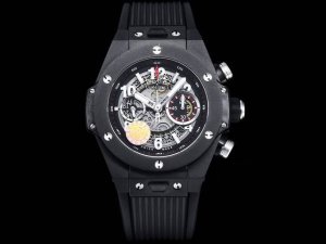 白 金黑 Zf 宇舶 恒宝 Hublot 英勇无畏，拳拳出击，简称“Hub”“恒宝”，Bigbang大爆炸 素材料计时码表v2版表壳采用进口316精钢材料 设计