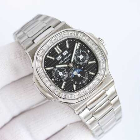 白钻 金钻 V2版本 百达翡丽 Pp 5740 01-超复杂多功能 R68 鹦鹉螺重磅登场 迄今推出的首款nautilus复杂腕表 以超复杂的工艺技术打造休闲运 - 点击图像关闭
