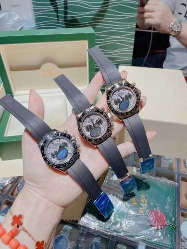 陨石面劳力士批 金 迪通拿系列超火巨好卖高端镜片 陶瓷圈口 全自动机械机芯316精钢表壳316钢带 多功能 所有颜色 齐全男女都可以戴的哦40Mm高品质 防水
