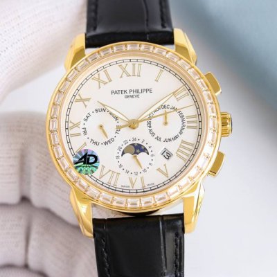 白钻 金钻 新款 百达翡丽复杂功能计时系列上市 Patek Philippe 贵族的艺术品！腕表新搭配焕新设计的罗马表盘，集奢华，精致和使用于一身 升级版改进：