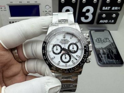 劳力士迪通拿系列40Mm熊猫迪定制版7750机械计时码一体机芯48小时储存动力