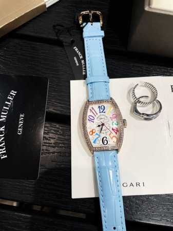 Franck Muller 法兰克穆勒 Fm 法穆兰 酒桶形女士石英腕表 Cnc加工抛光表壳 经典之作！满天星字面和彩色款彩色字面 上手效果真的拒绝不了，一整个 - 点击图像关闭