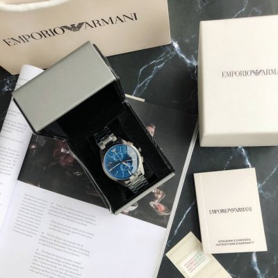 支持香港、美国直邮 正品正品！配联保卡全国联保！ Emporio Armani 石英男表，阿玛尼专柜新款！本年度最火的男神款！Ar11481，时尚立体质感，多功