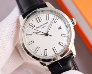 白壳 金玫壳 百达翡丽-Patek Philippe-火热新款式，新款锅盖，耗时长达8个月！超薄男士自动机械腕表，采用进口原装9015机芯，每小时振频28800