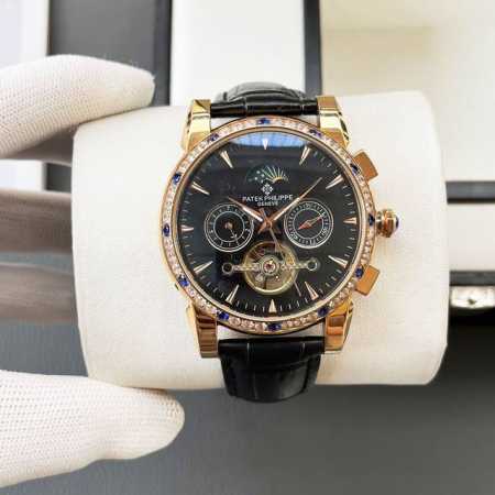 统一价格 百达翡丽-Patek Philippe精品男士腕表 尊贵大气 绅士风范 高端矿物质防刮镜面玻璃 耐磨316L精钢表壳 耐磨进口小牛皮表带 全自动进口机 - 点击图像关闭