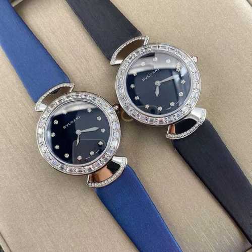 宝格丽新款 镶嵌奢侈T形钻女士手表 奢华品质 采用意大利娟丝小牛皮 超级柔软贴手 镶嵌奢侈T形钻女士手表 原装进口瑞士机芯 圈口镶石由全手工镶施华骆钻打造而成