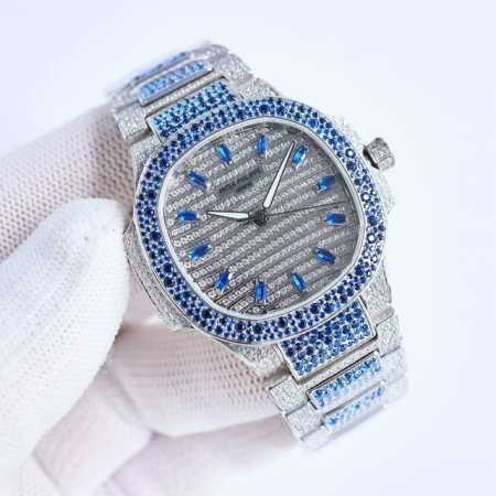 Gr 出品 Gr Factory 墙裂推荐 重金打造经典时计 百达翡丽 Pp7118女士鹦鹉螺 R69 满钻限量款 少量到货！三款7118满钻腕表分别镶嵌红宝石 - 点击图像关闭