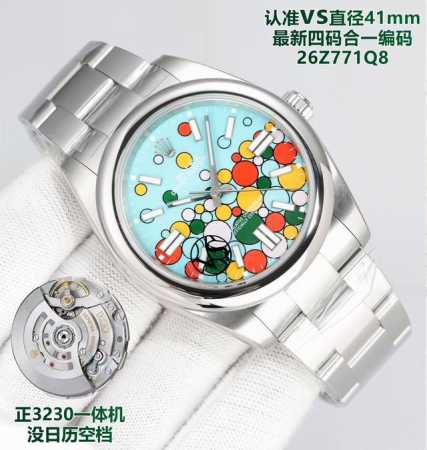2150 vs劳力士蚝式恒动系列126300定制版三码合一附带Nfc感应卡，腕表编码26Z771Q8，腕表扣码U9G，直径41Mm，唯一对色面版，斜边凌角边面钉 - 点击图像关闭