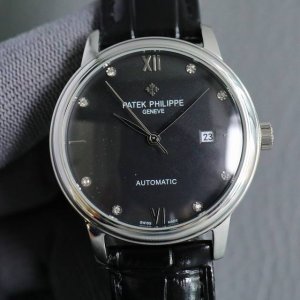 白 金 匠新之作2023推出最新款式百达翡丽patek Philippe高版本高级自动腕表 表盘 针 采用夜光设计 男士腕表简单不失大气 40Mm表径 316精
