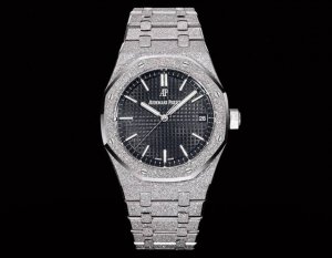 白 -金 Omf 出品，爱彼皇家橡树41Mm霜金定制版本 0，机芯4302版本，钢王贵族 持久动力数量不多，采用正品结构和装表方式，与正品一致，尺寸为41毫米！