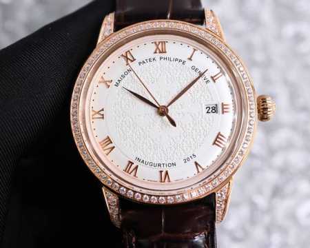 百达翡丽。白壳 .金壳 Patekphilippe海外版，1851百达创始人安东尼推出古典系列腕表，便一鸣惊人，在伦敦世界博览会被英国维多利亚女皇选中，由此奠定 - 点击图像关闭