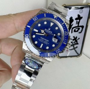 Cleanc厂，劳力士白金蓝水鬼蓝鬼系列，规格：40毫米，搭载日本机芯，扣编码：实拍图