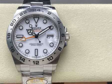 Arf 新品！劳力士 226570-0001白探二 226570-0002黑探二。劳力士探险家二代，以其独特的尺寸彰显非凡魅力。表径为42毫米，恰到好处的大小， - 点击图像关闭