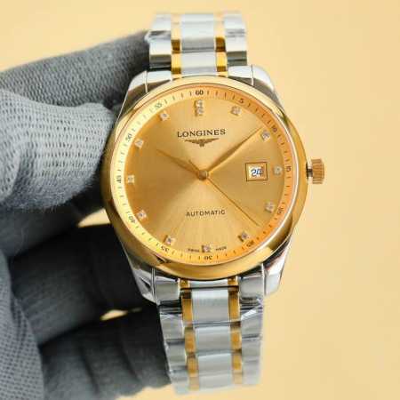 白 金 全新推出浪琴Longines-名匠三字位系列 原版开模 所有配件与正品100%可互换通用 机芯 可搭载机芯2824机芯 搭配最新款镂空自动陀整体采用精密 - 点击图像关闭
