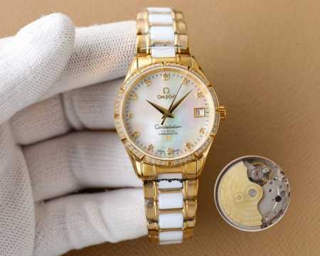 白 金+50 Omega-欧米茄蝶飞系列惊艳上市50米防水精细打磨 清新优雅 大方得体女神必备款 D1出品 精品不断 - 点击图像关闭