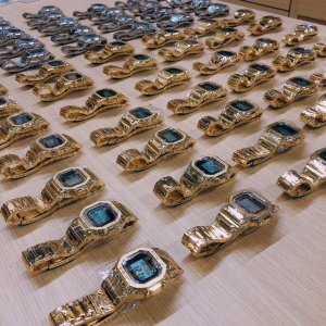 到货、卡西欧小方块、原单品质...金色银色每天都到货！ DDD