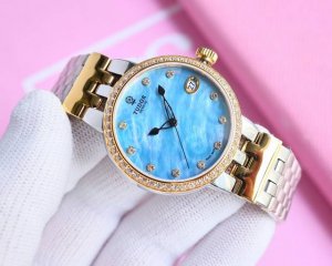 白 金 钢带50 钻50 2024最新爆款推荐 帝陀玫瑰，随着女士腕表关注度的提升，瑞士制表品牌近年来对于女性时计市场有了更加密切的关注 最高品质版本 帝陀玫瑰