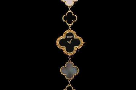 配盒 新品手链款 品牌：梵克雅宝-Van Cleef＆Arpels 系列：Alhambra手链款系列 腕表继续沿袭梵克雅宝的标志性图案散发恒久隽永的优雅气息，精 - 点击图像关闭