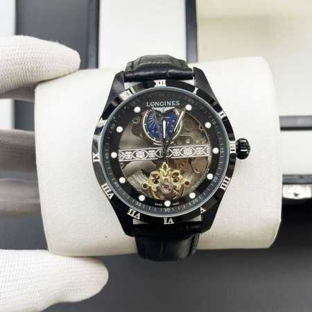 浪琴-Longines火爆新品 搭载全自动机械机芯 316精钢表壳 简约镂空设计 简约时尚 优雅尊贵 矿物质强化玻璃镜面 真牛皮表带 商务休闲 精致型男首选 直 - 点击图像关闭