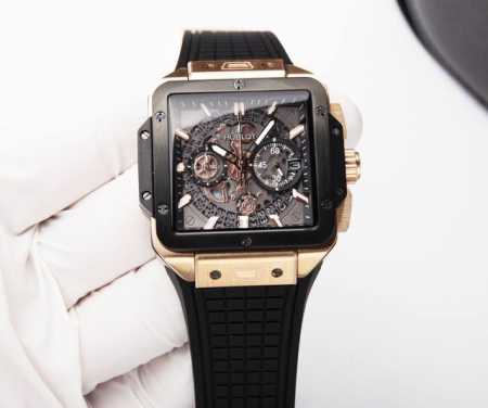 白 . 金20 Hublot 恒宝 秉承“敢为先锋，独树一帜”的品牌理念，推出新款宇舶表square Bang Unico系列 独特的方形设计表盘 采用进口机芯 - 点击图像关闭