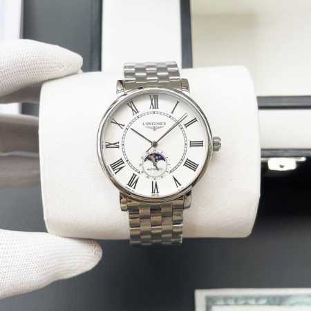 白壳 金壳 钢带+20 浪琴-Longines火爆新品 搭载全自动机械机芯 316精钢表壳 简约三针半月相设计 简约时尚 优雅尊贵 矿物质强化玻璃镜面 真牛皮表 - 点击图像关闭