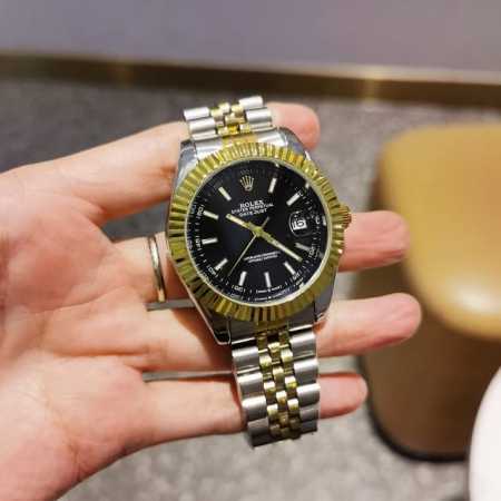 精钢表带十原装扣 劳力士 Rolex日志系列，火爆上市超强矿物质镜面，日历位晶片独具特色，表盘刻度超强夜光，全自动机械机芯，走时精准，精密防水，直径：41Mm， - 点击图像关闭