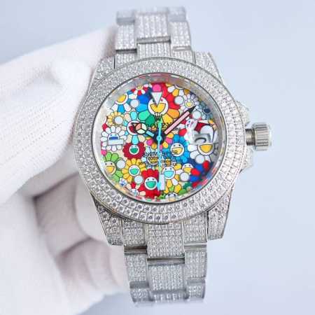 钢带没钻统一价： 满钻统一价： 全新字面 三珠钢带的 五珠钢带 劳力士rolex 奢华极致满天星版本腕表 手工镶嵌打造，密镶顶级施华洛世奇美钻，奢华品质的诠释， - 点击图像关闭