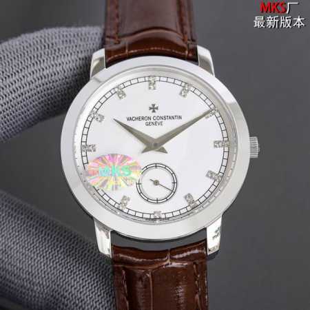 白 色 新品 新品 新品 Mks Factory2023 墙裂推荐 土豪款新品江诗丹传顿承系列84100U 00R-B180 时尚潮流 男人绅士 表壳 尺寸40 - 点击图像关闭
