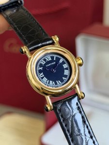 鳄鱼皮 娟丝带 金白同价 卡地亚 Cartier 小旋风，腕间的法式优雅勋章 27Mm 当经典罗马时标邂逅白壳 玫瑰金 黄金表壳， Cartier 帕莎系列的复