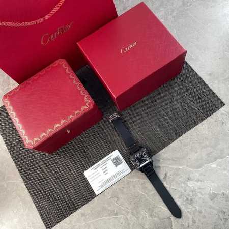 最新卡地亚款山度士Wssa0039系列年度最新款，真正“天花板级别”硬货无论材质机芯 度无死角完美一比一，表壳直径47.5X39.8 厚度9.08Mm，材料同步 - 点击图像关闭