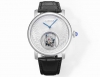 V2版 卡地亚 Cartier 1.陀飞轮颜色电镀白色，对版原装 2.客套比一代薄约1Mm 卡地亚双重神秘悬浮陀飞轮 卡地亚制表大师采用一枚经防眩处理的蓝宝石水