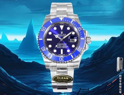 2630最新升级-Clean厂 C厂配送吸光笔。 劳力士124060 Submariner水鬼 1:搭载一比一超级3235 3135 一体机芯 无卡度机芯装饰