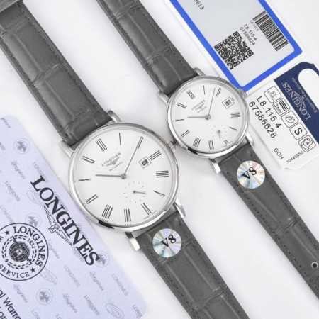 银色 金+20钢带+24年 最新品 V8 真月相 七夕节最佳礼品Longines浪琴官方博雅系列情侣腕表 见证爱奇迹时刻时尚潮流男女腕表。采用进口日本机芯。采用 - 点击图像关闭