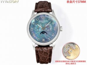 圈口钻 -满钻 Vv Factory 出品 2025最新推出 百达翡丽复杂功能时计pp姐妹款， 38Mm尺寸 4947G,4947R,4948G,4948R 3