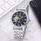 精钢表带十蝴蝶扣 白： ，间金： ，劳力士一Rolex九飞轮全自动日月星辰机械，6字位白天走时 太阳 晚上走时 月亮 [月亮]蕴含最优质的材料与一丝不苟的工艺！