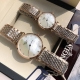 浪琴-Longines嘉岚系列 瑞士石英 超薄型情侣对表 天然贝母表盘 316L精钢壳套 蓝宝石水晶镜面 防水 经典时尚 大号直径34Mm 小号直径24.5Mm