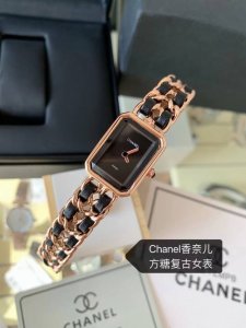 香奈儿Chanel Emiere系列腕表！1987年灵感源自巴黎芳登广场的轮廓 中古方糖！表径26.1X20毫米，表壳材质精钢，漆面表盘、矿物质水晶玻璃，表冠镶