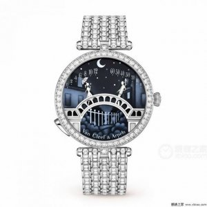 Van Eef&Arpels情人桥，外壳对版的新款式，性价比最高的版本！ 诗意复杂功能系列：恋人之桥最浪漫的手表 定制石英机芯 蓝宝石玻璃镜面 表壳直径约38M