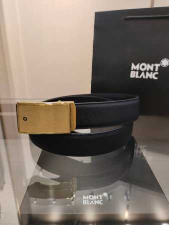 特 万宝龙男士自动腰带- 宽度34Mm 精品钢扣 精工打造 手感柔软 长短可以裁剪 - 点击图像关闭