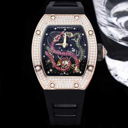 Richard Mille 理查米尔 Rm026 蛇表界的女神 女士们梦寐以求的腕表 也被称为 钻石克朗 Richard Mille坚持不懈地追求rm 026的 - 点击图像关闭