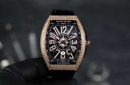 Abf 全新黑游艇最高品质 新款到货 Franck Muller 法兰克穆勒 Fm Vanguard Yachting V45遊艇系列 44X54 Mm1.表壳