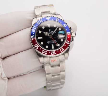 白 . 金20. Rolex 劳力士 Gmt格林尼治型 尺寸40Mm！ 机芯 搭载全新原装西铁城8215全自动机械机芯，显示双时区gmt 两地时指针，走时精准， - 点击图像关闭