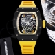 支持香港直邮、 Richard Mille 理查米尔 Rm055 精钢材质表壳，精钢材质的图形产生独特的视觉效果，且拥有卓越的物理性能-耐磨抗碰撞超轻盈；腕表无