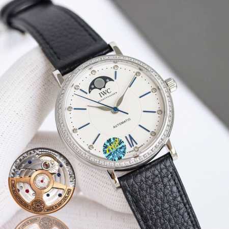 白壳 金壳 TW新品 颜值巅峰 IWC旗下最耀眼的明星，万国长动能月相专家。 全新的柏涛菲诺系列IW659601透底腕表。独家巨资订制万国Cal.32800真月 - 点击图像关闭